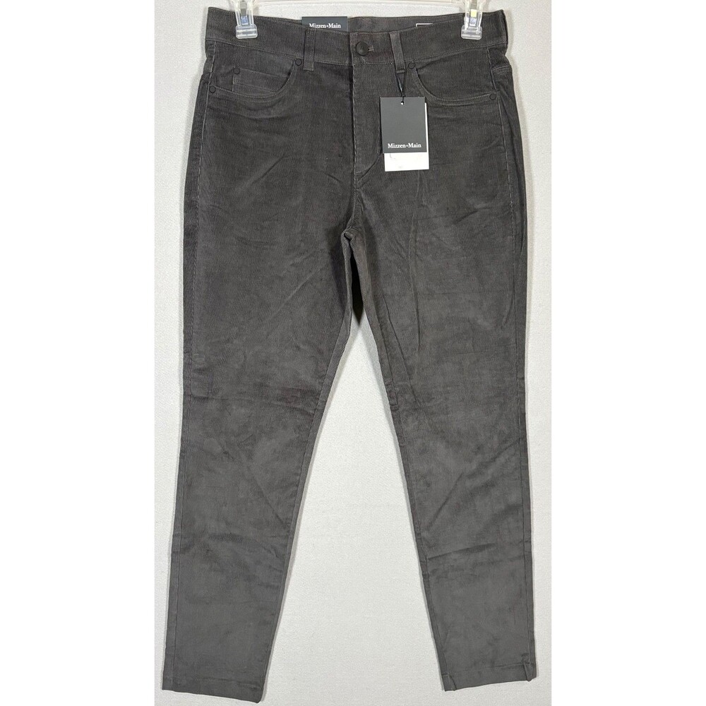 NWT Mizzen Main Leroy Slim Fit Corduroy Pants Mens 30x30 Gray City Preppy Career